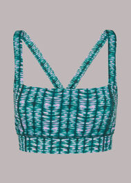 Abstract Wave Sports Bra